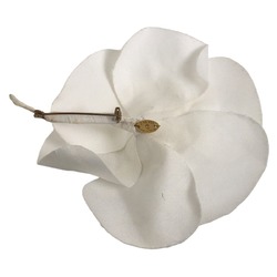 CHANEL Camellia Brooch Corsage White