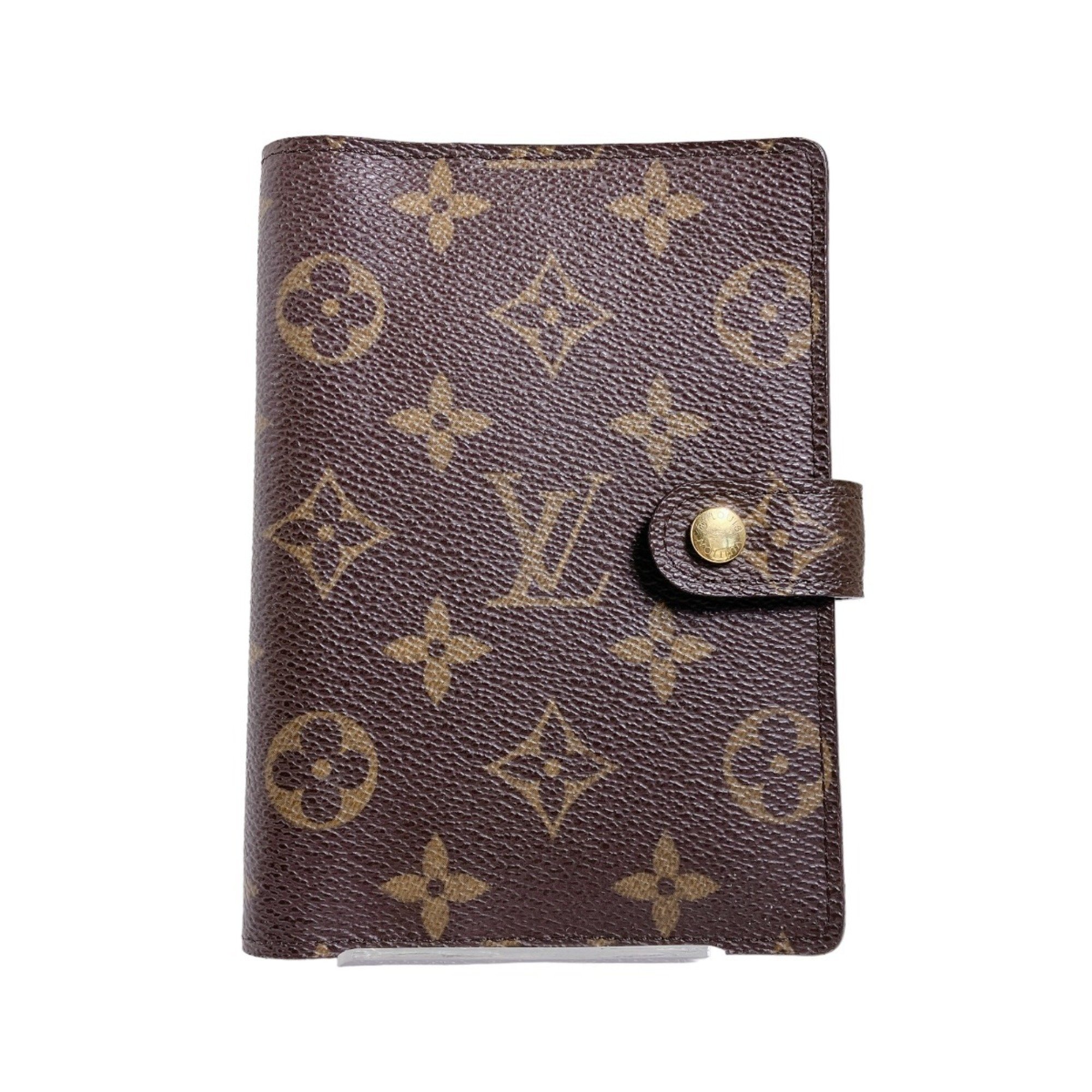 Louis Vuitton LOUIS VUITTON Notebook Cover Case Monogram Agenda PM Canvas R20005 Brown LV