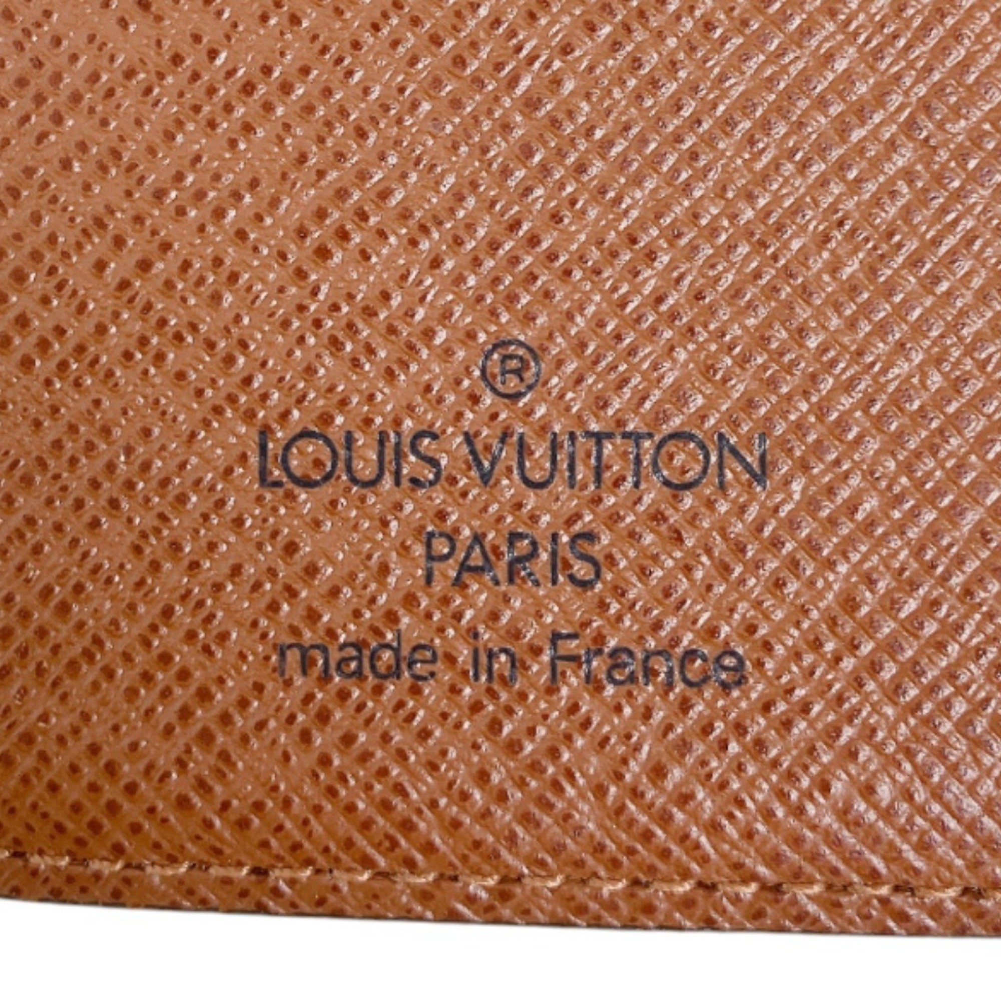 Louis Vuitton LOUIS VUITTON Notebook Cover Case Monogram Agenda PM Canvas R20005 Brown LV