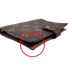 Louis Vuitton LOUIS VUITTON Notebook Cover Case Monogram Agenda PM Canvas R20005 Brown LV