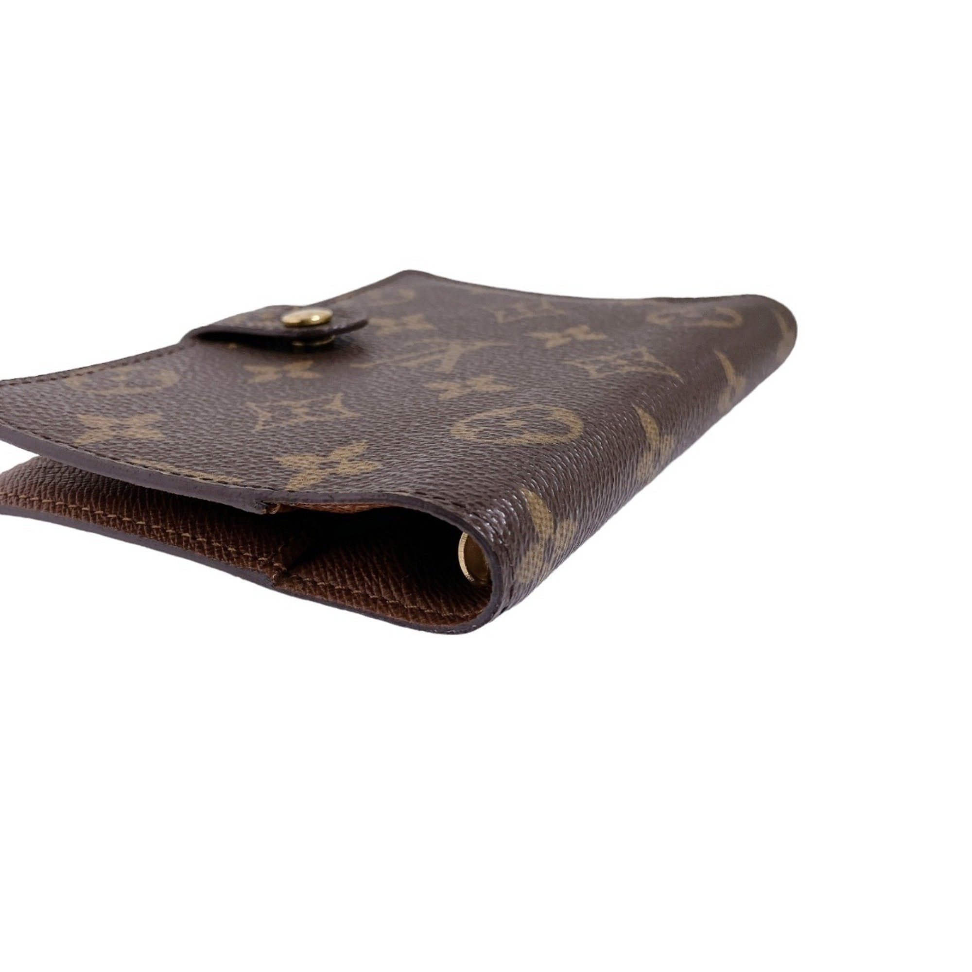 Louis Vuitton LOUIS VUITTON Notebook Cover Case Monogram Agenda PM Canvas R20005 Brown LV