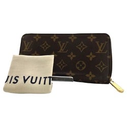 Louis Vuitton LOUIS VUITTON Long Wallet Round Monogram Zippy Canvas M42616 Brown LV