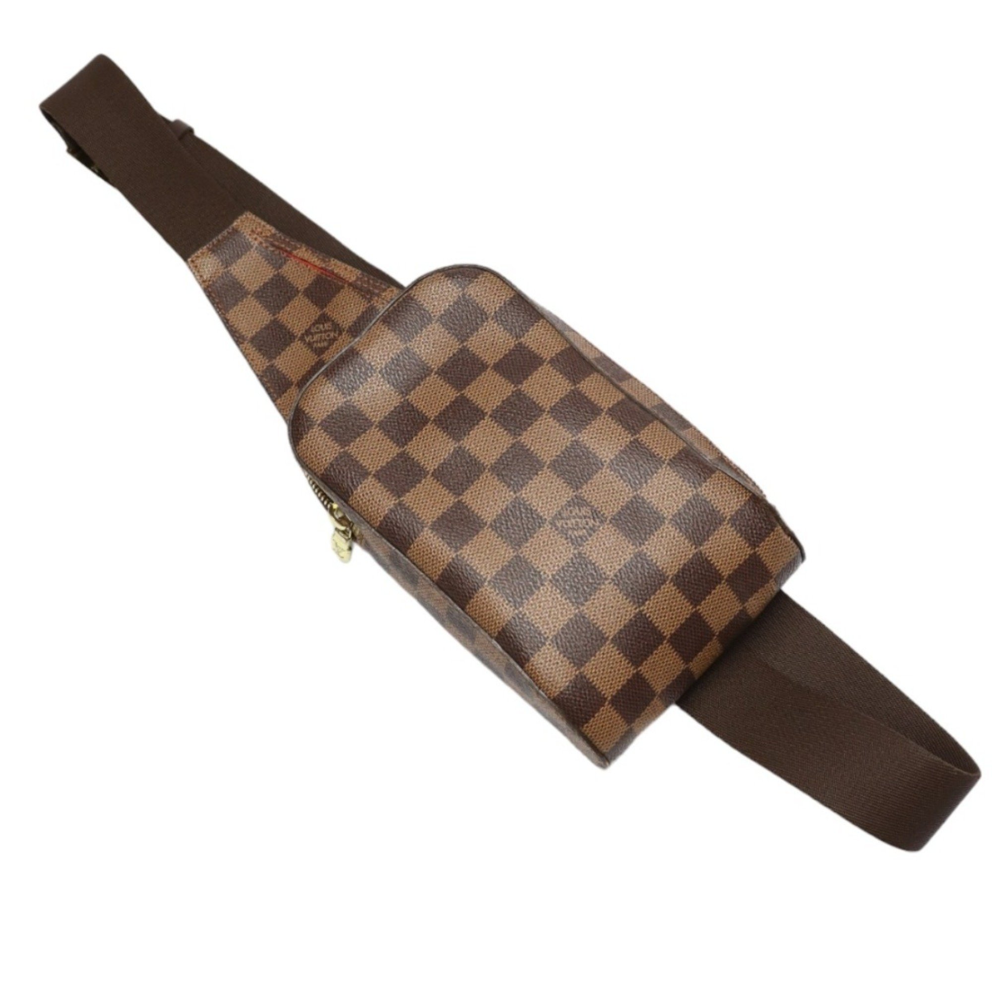 Louis Vuitton LOUIS VUITTON Body Bag Waist Pouch Damier Geronimos Canvas N51994 Brown LV