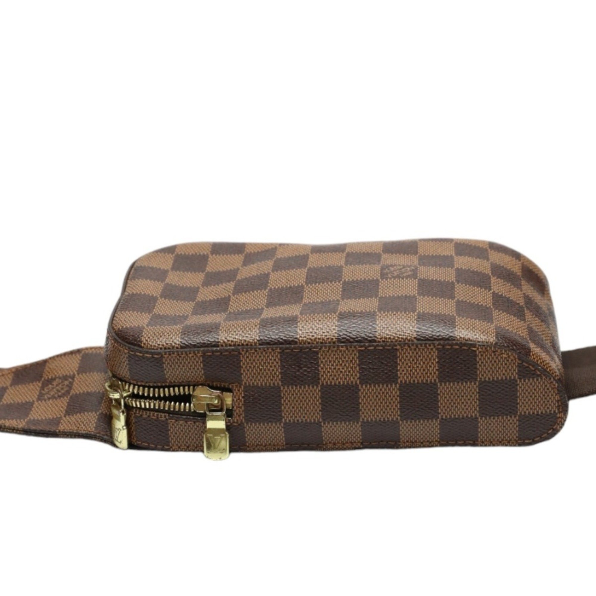 Louis Vuitton LOUIS VUITTON Body Bag Waist Pouch Damier Geronimos Canvas N51994 Brown LV