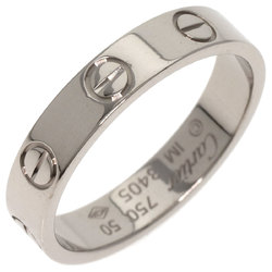 Cartier Love Ring #50 Ring, K18 White Gold, Women's CARTIER