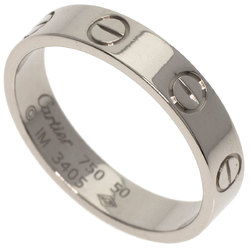 Cartier Love Ring #50 Ring, K18 White Gold, Women's CARTIER