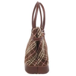 Burberry Blue Label Check Pattern Tote Bag Canvas Women's BURBERRY