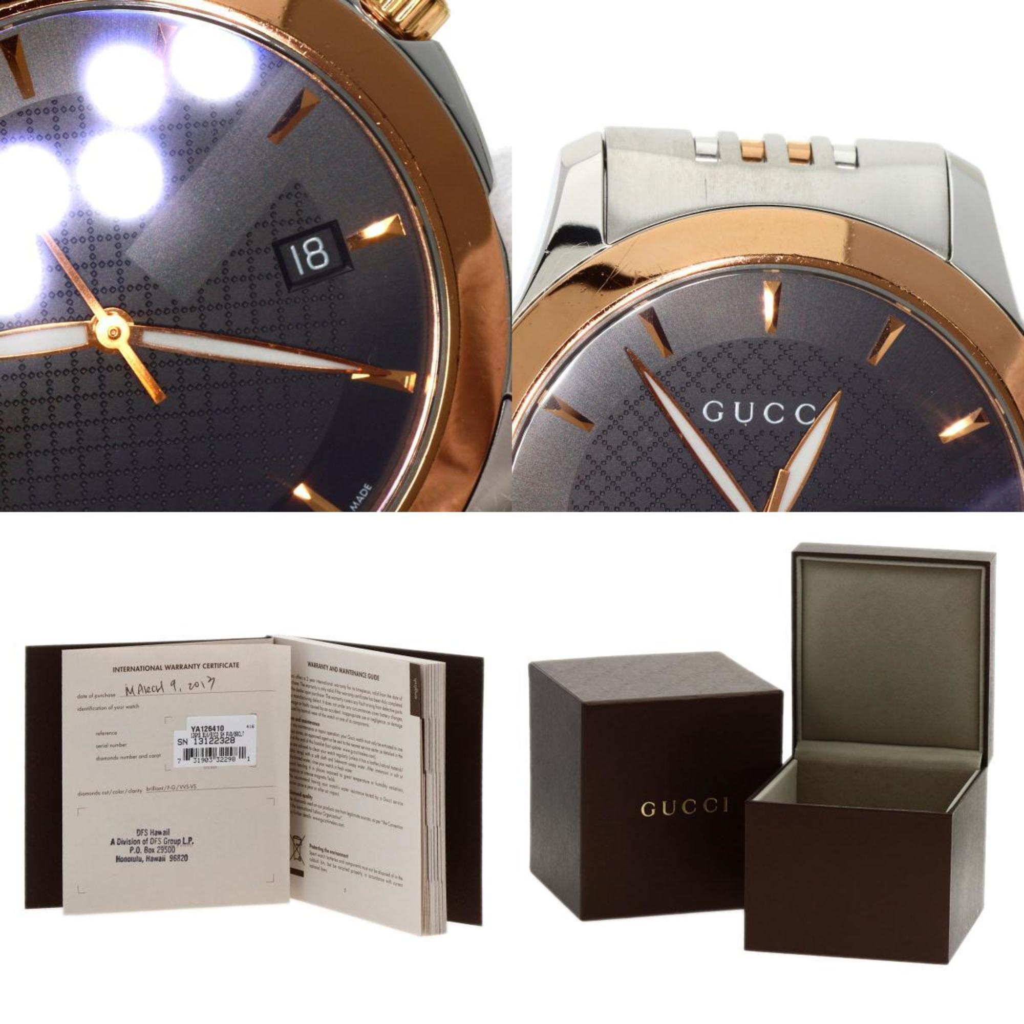 Gucci 126.4 G Timeless Watch Stainless Steel PGP Men's GUCCI