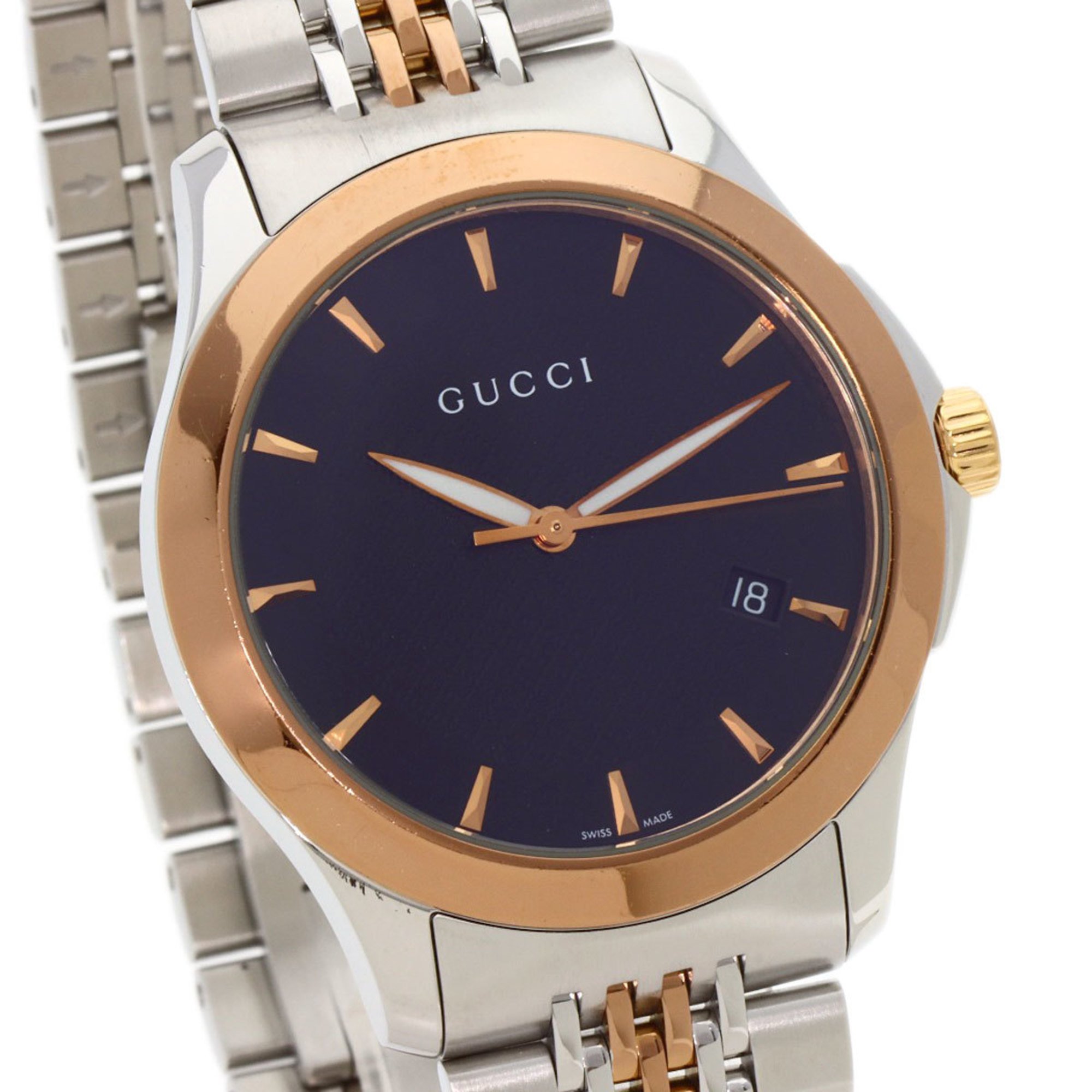 Gucci 126.4 G Timeless Watch Stainless Steel PGP Men's GUCCI