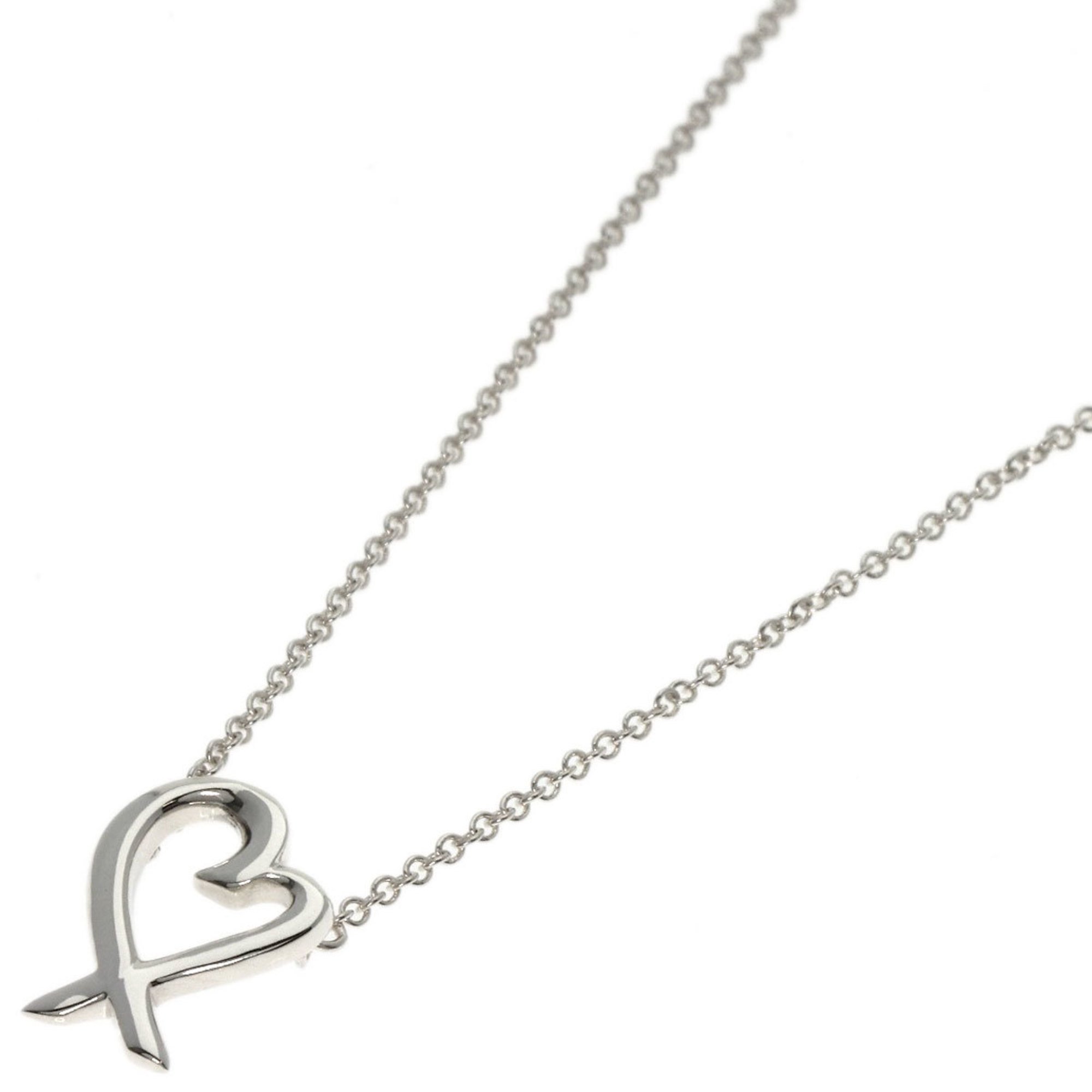 Tiffany Loving Heart Necklace Silver Women's TIFFANY&Co.