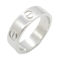 Cartier Love Ring, Pt950 Platinum, Men's, Women's, Silver