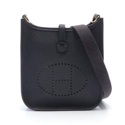 Hermes HERMES Evelyn TPM Shoulder Bag Taurillon Clemence Women's Navy