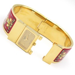 Hermes HERMES Loke Watch GP (Gold Plated) Ladies Gold LO1.201