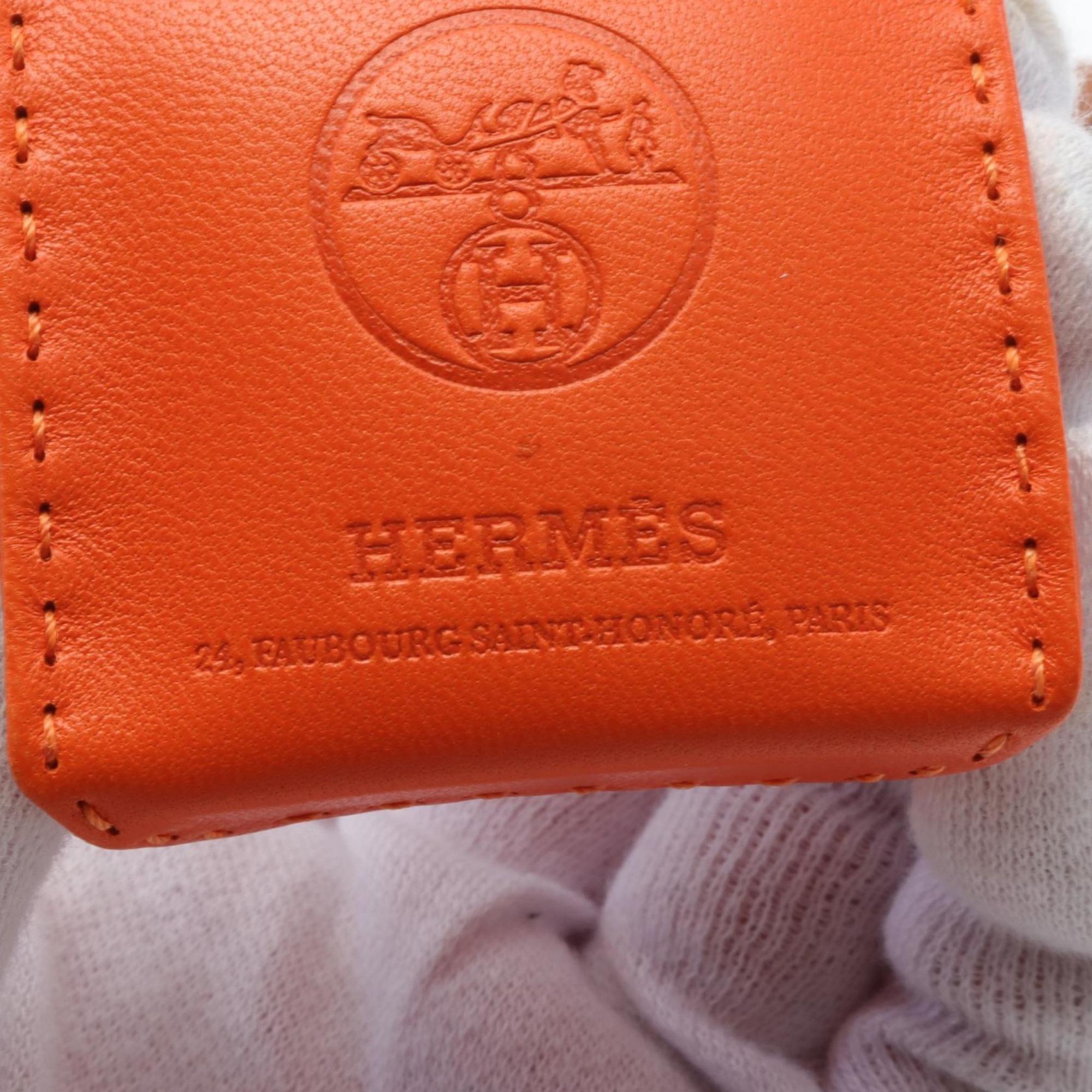 Hermes HERMES Sac Orange Charm Anjou Milo Women's Brown