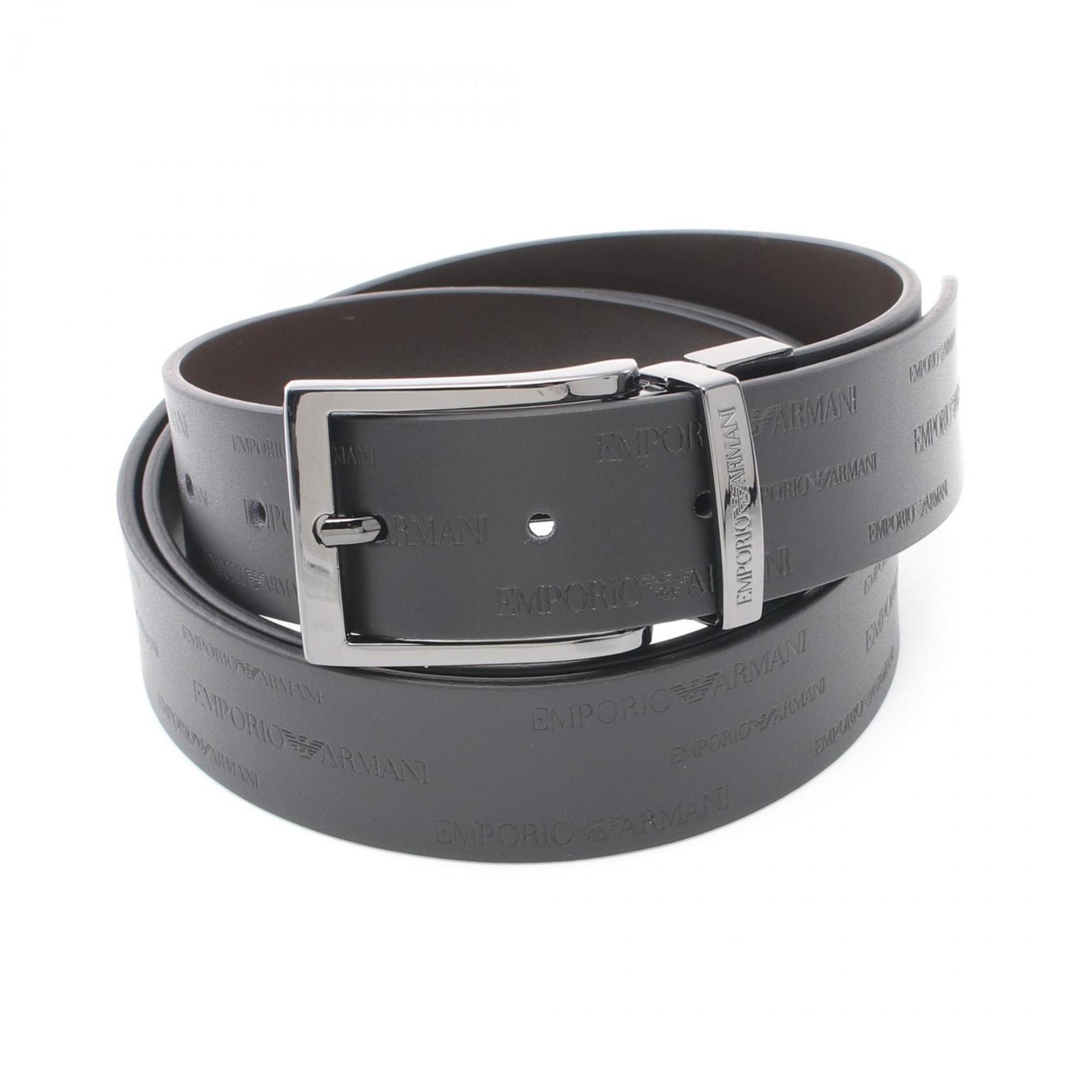 Emporio Armani Belts Clothing Leather Men's Black Brown