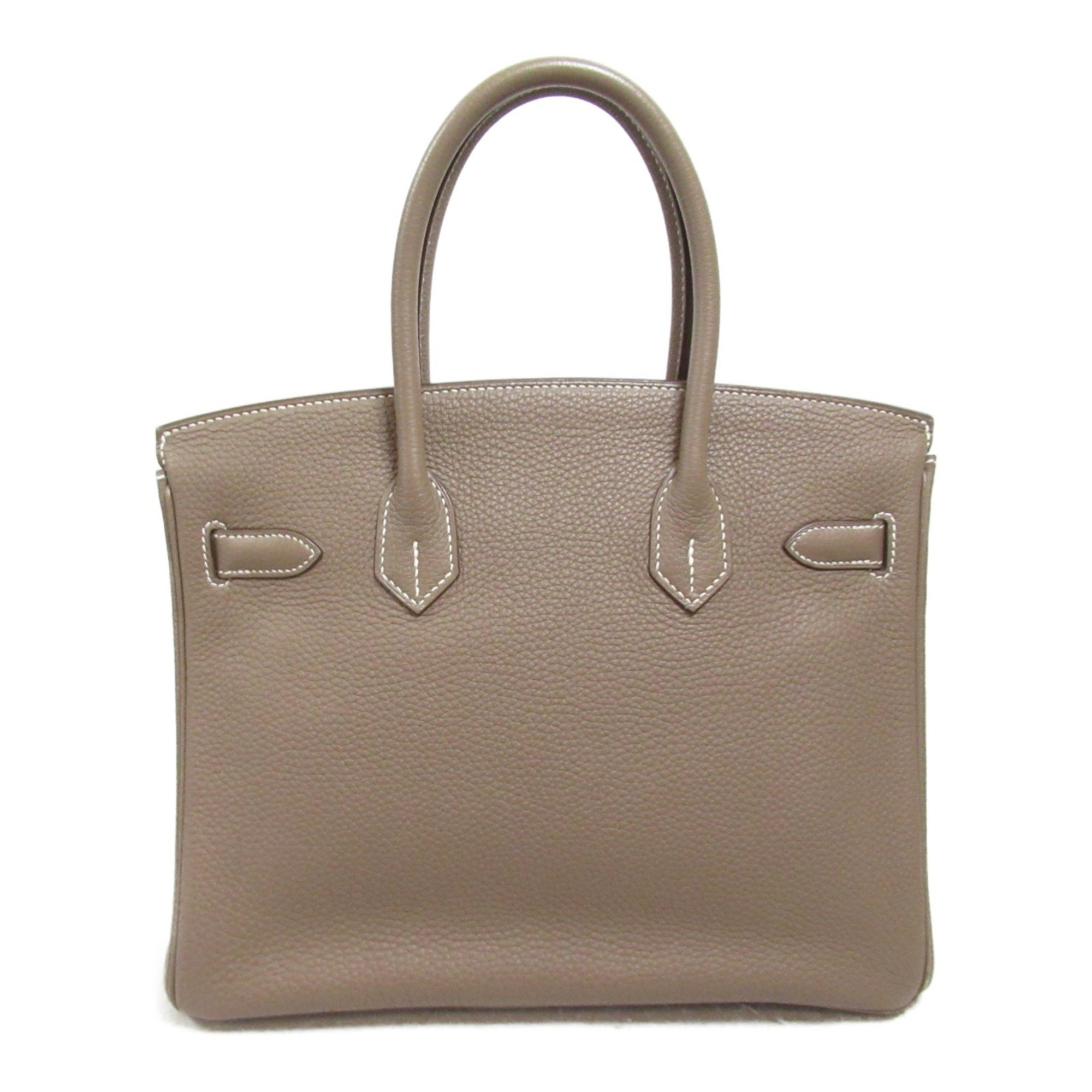 Hermes HERMES Birkin 30 Etoupe Handbag Bag Leather Togo Women's Grey