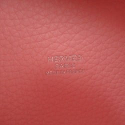 Hermes HERMES Picotin Lock MM Handbag Bag Leather Taurillon Clemence Women's Pink