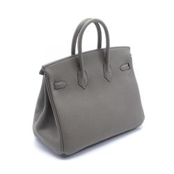 Hermes HERMES Birkin 25 Etain Handbag Bag Togo Women's Grey