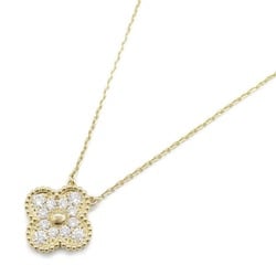 Van Cleef & Arpels Alhambra Necklace, K18 (yellow gold), diamond, ladies, clear, VCAR5300