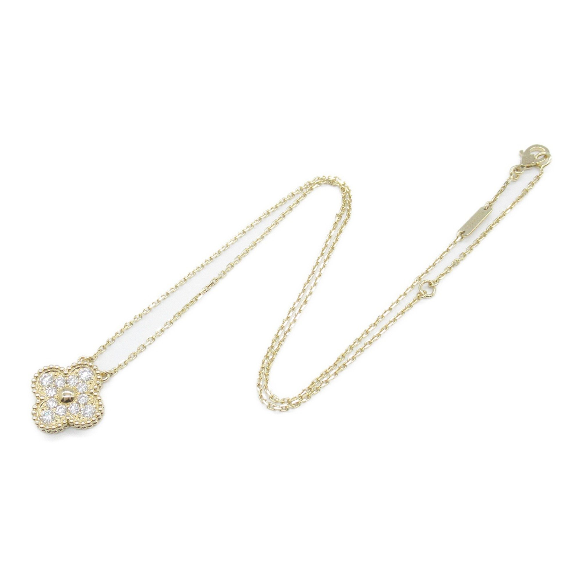 Van Cleef & Arpels Alhambra Necklace, K18 (yellow gold), diamond, ladies, clear, VCAR5300