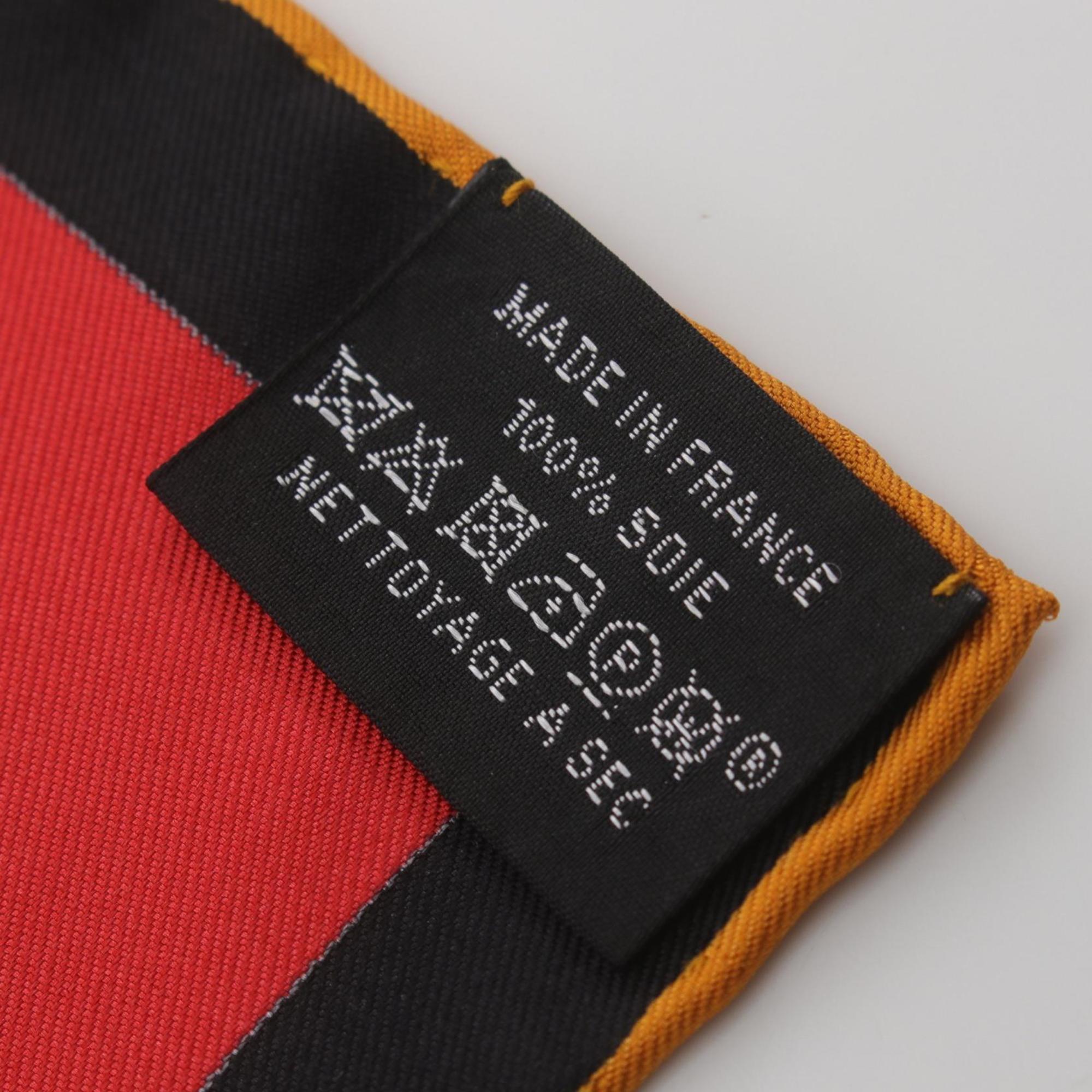 Hermes HERMES Carre 90 TEA FOR TWO Scarf Silk Women's Black Multicolor