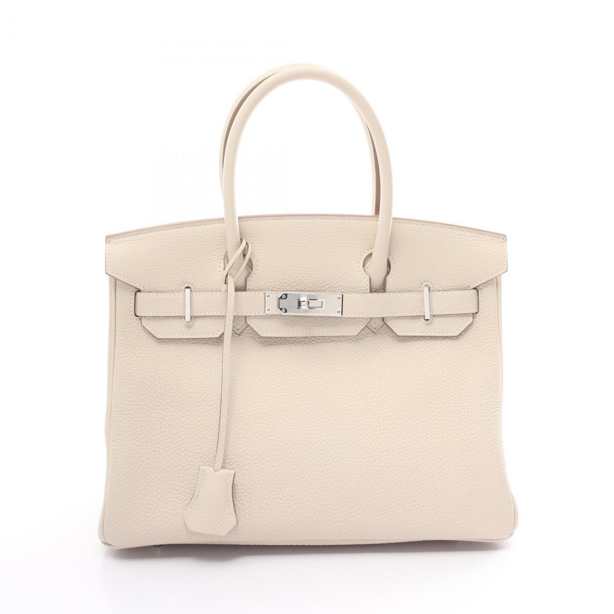 Hermes HERMES Birkin 30 Cre Handbag Bag Togo Women's White 030520CK