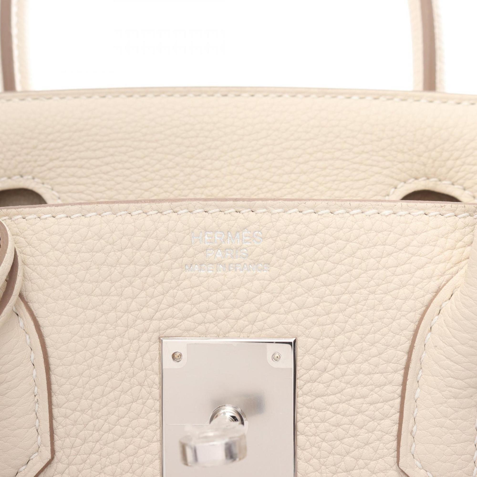 Hermes HERMES Birkin 30 Cre Handbag Bag Togo Women's White 030520CK