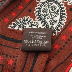 Hermes HERMES Carre Gean 140 ZOUAVES ET DRAGONS Scarf Silk Cashmere Women's Brown Multicolor