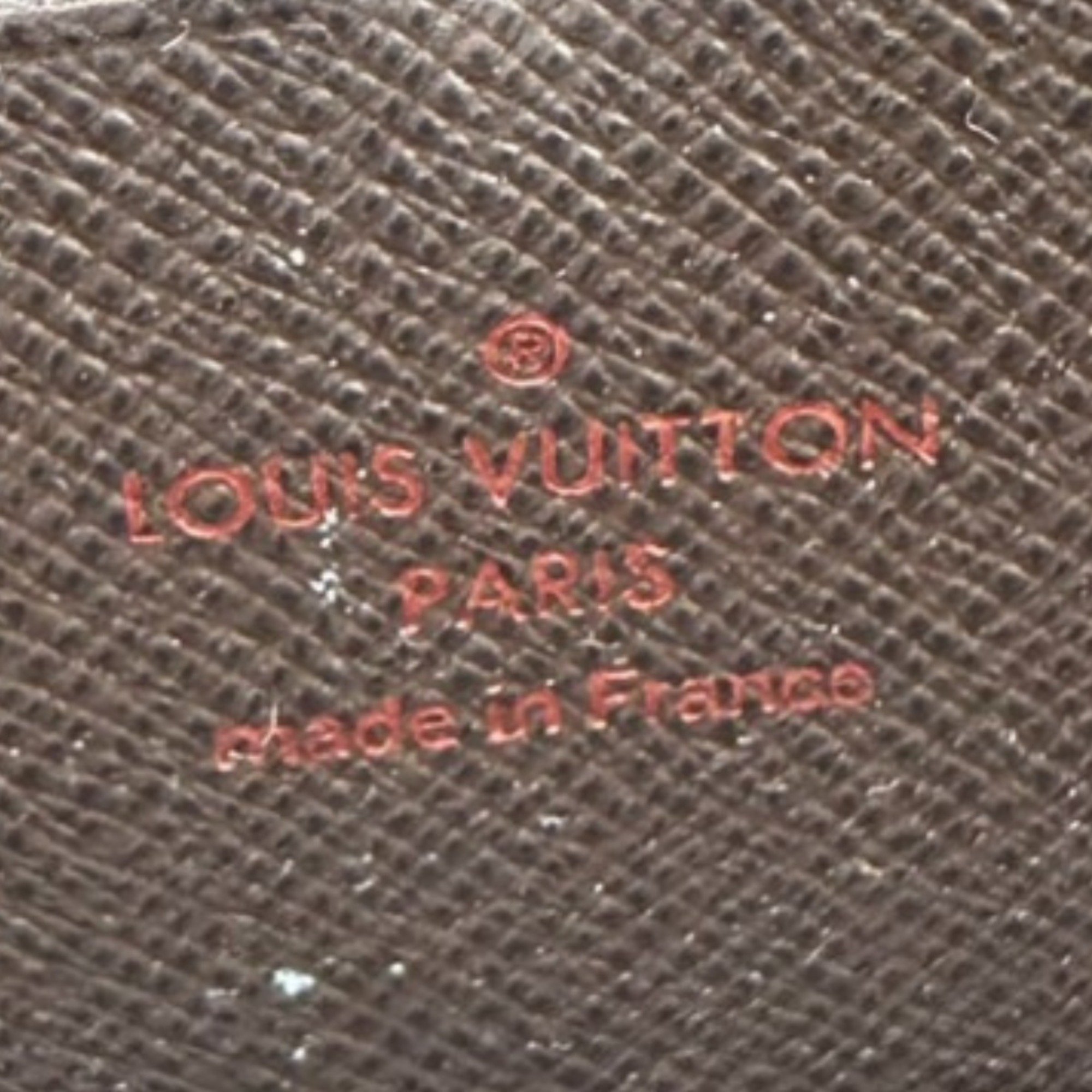 Louis Vuitton LOUIS VUITTON Long Wallet Zippy Damier Round Canvas N60015 Ebene LV