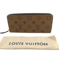 Louis Vuitton LOUIS VUITTON Long Wallet Portefeuille Clemence Monogram Reverse Round Canvas M82336 Brown LV