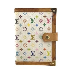 Louis Vuitton LOUIS VUITTON Planner Cover Monogram Multicolor Agenda PM R20896 White LV