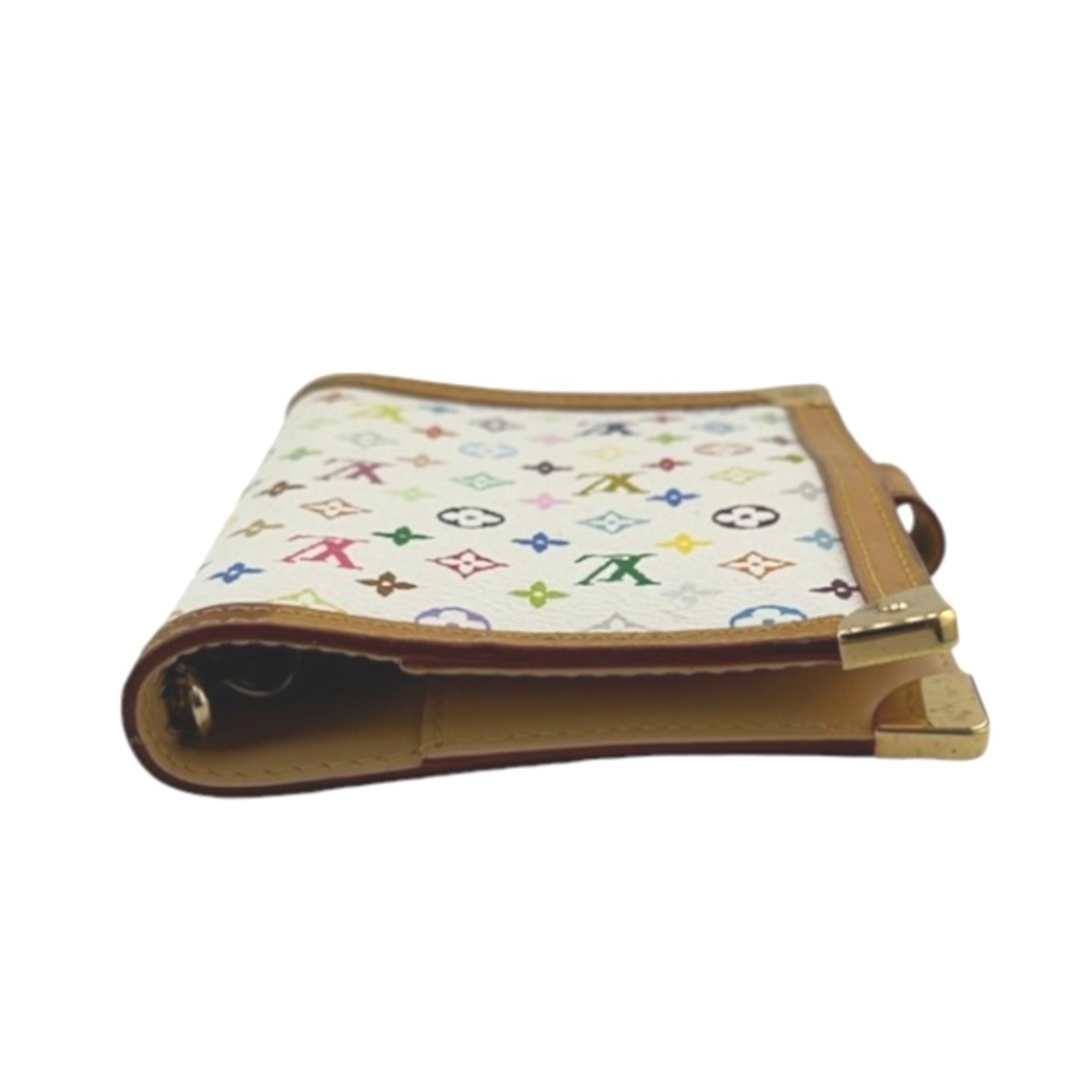 Louis Vuitton LOUIS VUITTON Planner Cover Monogram Multicolor Agenda PM R20896 White LV