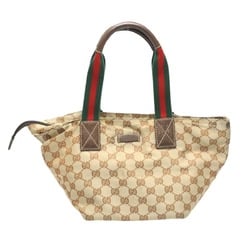 GUCCI Handbag Tote Bag GG Canvas 131228 Beige