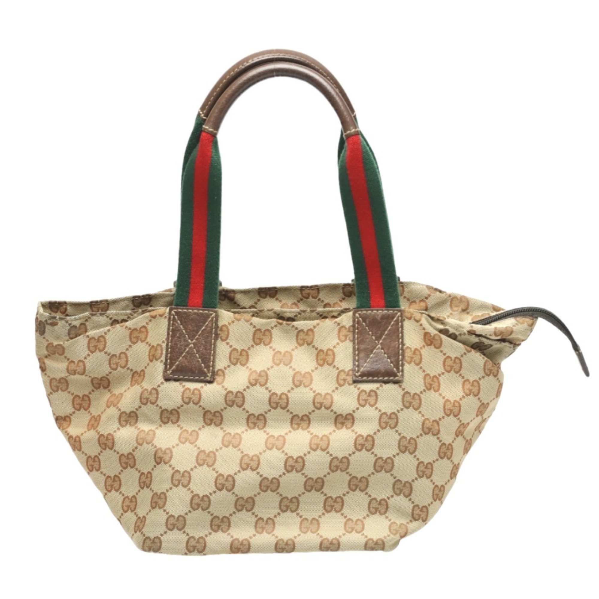 GUCCI Handbag Tote Bag GG Canvas 131228 Beige