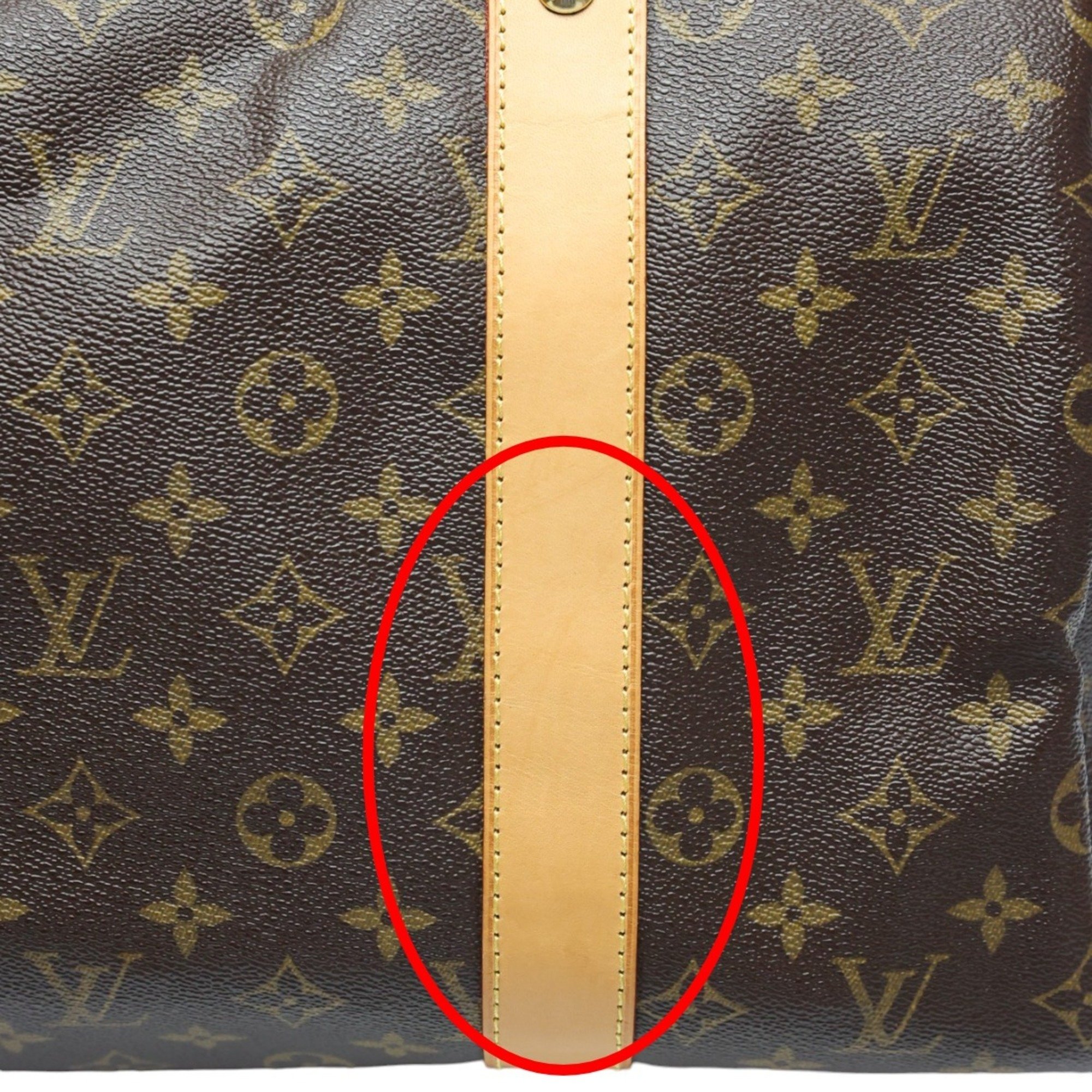 Louis Vuitton LOUIS VUITTON Boston Bag Monogram Carryall Canvas M40074 Brown LV