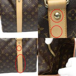 Louis Vuitton LOUIS VUITTON Boston Bag Monogram Carryall Canvas M40074 Brown LV