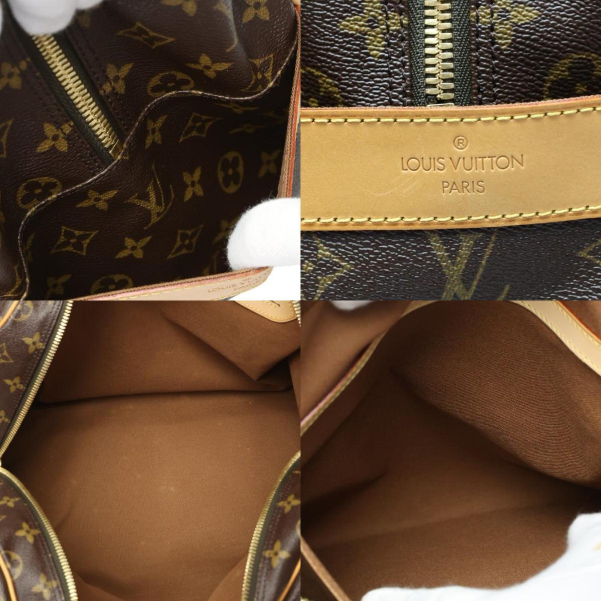 Louis Vuitton LOUIS VUITTON Boston Bag Monogram Carryall Canvas M40074 Brown LV