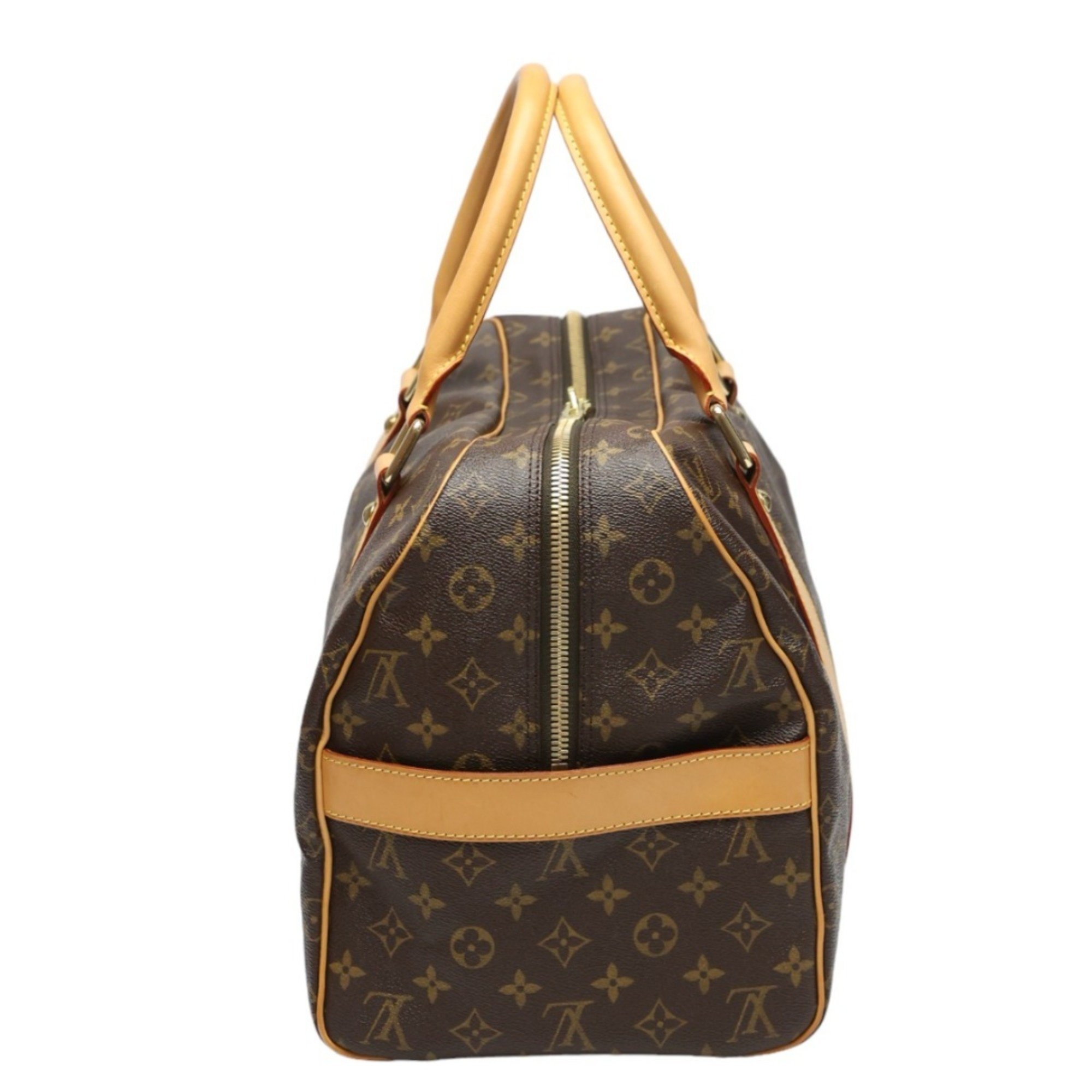 Louis Vuitton LOUIS VUITTON Boston Bag Monogram Carryall Canvas M40074 Brown LV