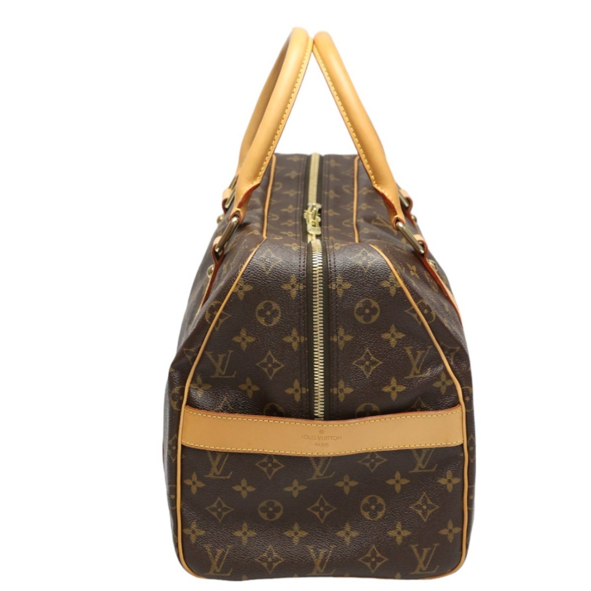 Louis Vuitton LOUIS VUITTON Boston Bag Monogram Carryall Canvas M40074 Brown LV