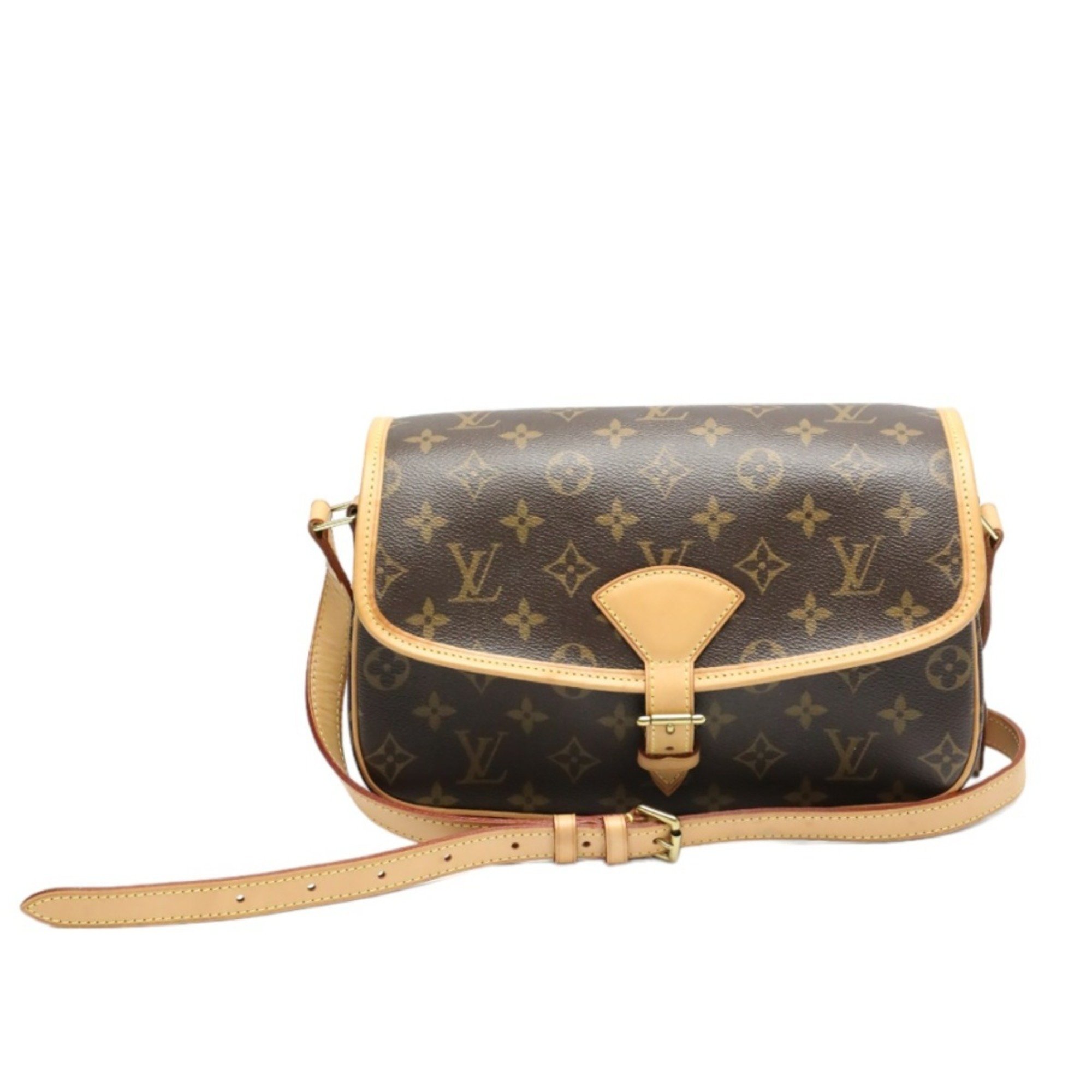 Louis Vuitton LOUIS VUITTON Shoulder Bag Monogram Sologne Canvas M42250 Brown LV