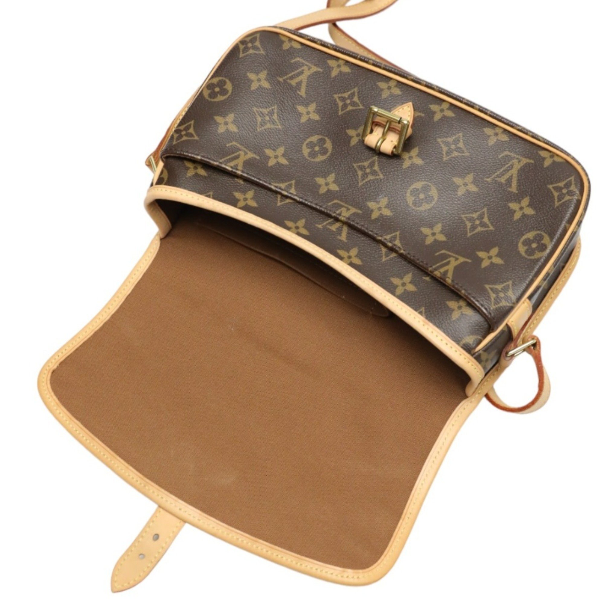 Louis Vuitton LOUIS VUITTON Shoulder Bag Monogram Sologne Canvas M42250 Brown LV