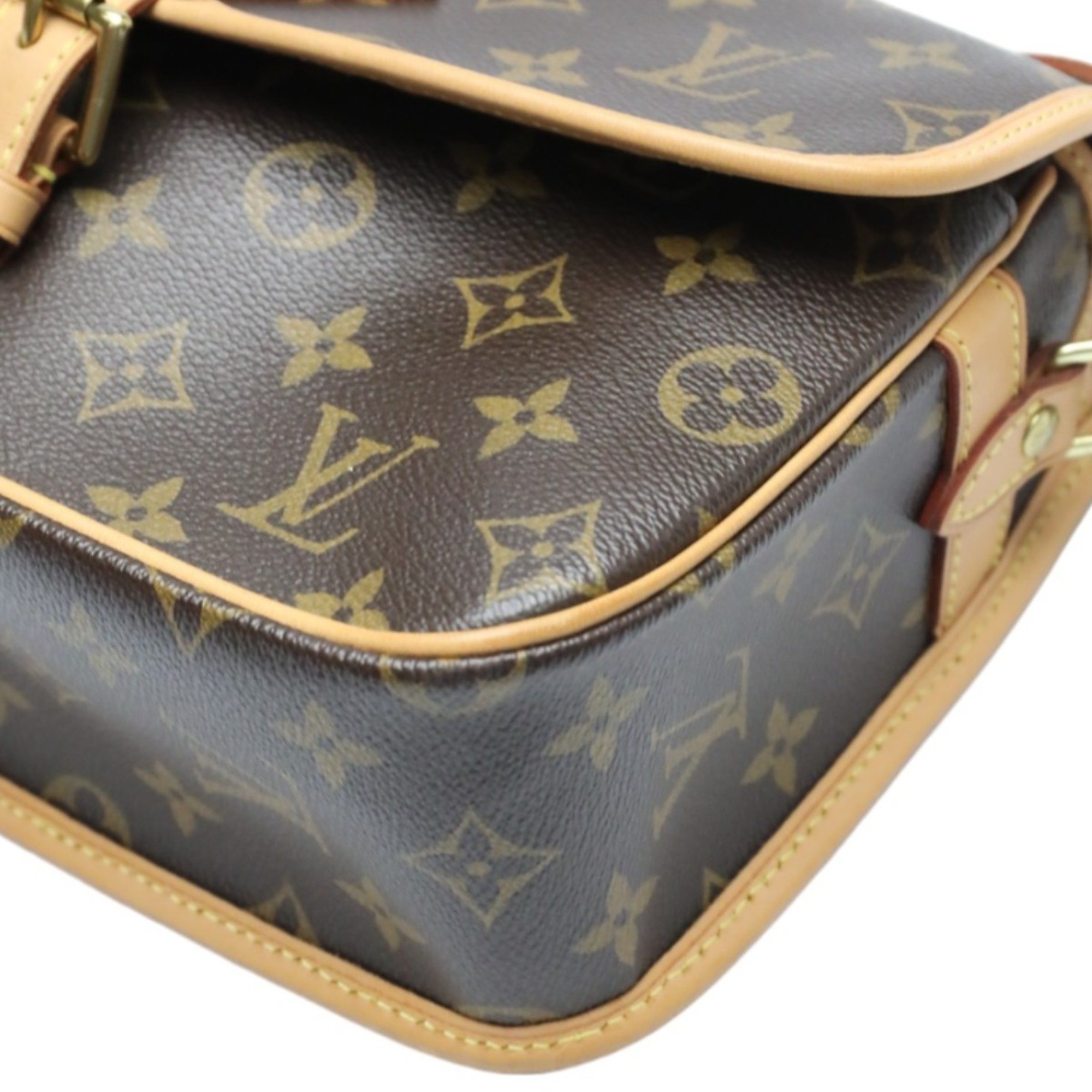 Louis Vuitton LOUIS VUITTON Shoulder Bag Monogram Sologne Canvas M42250 Brown LV