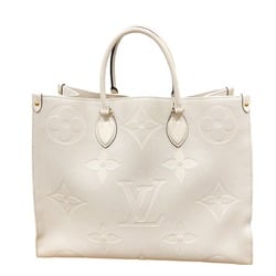 Louis Vuitton LOUIS VUITTON Tote Bag On the Go GM Monogram Shoulder Empreinte M45081 Beige LV