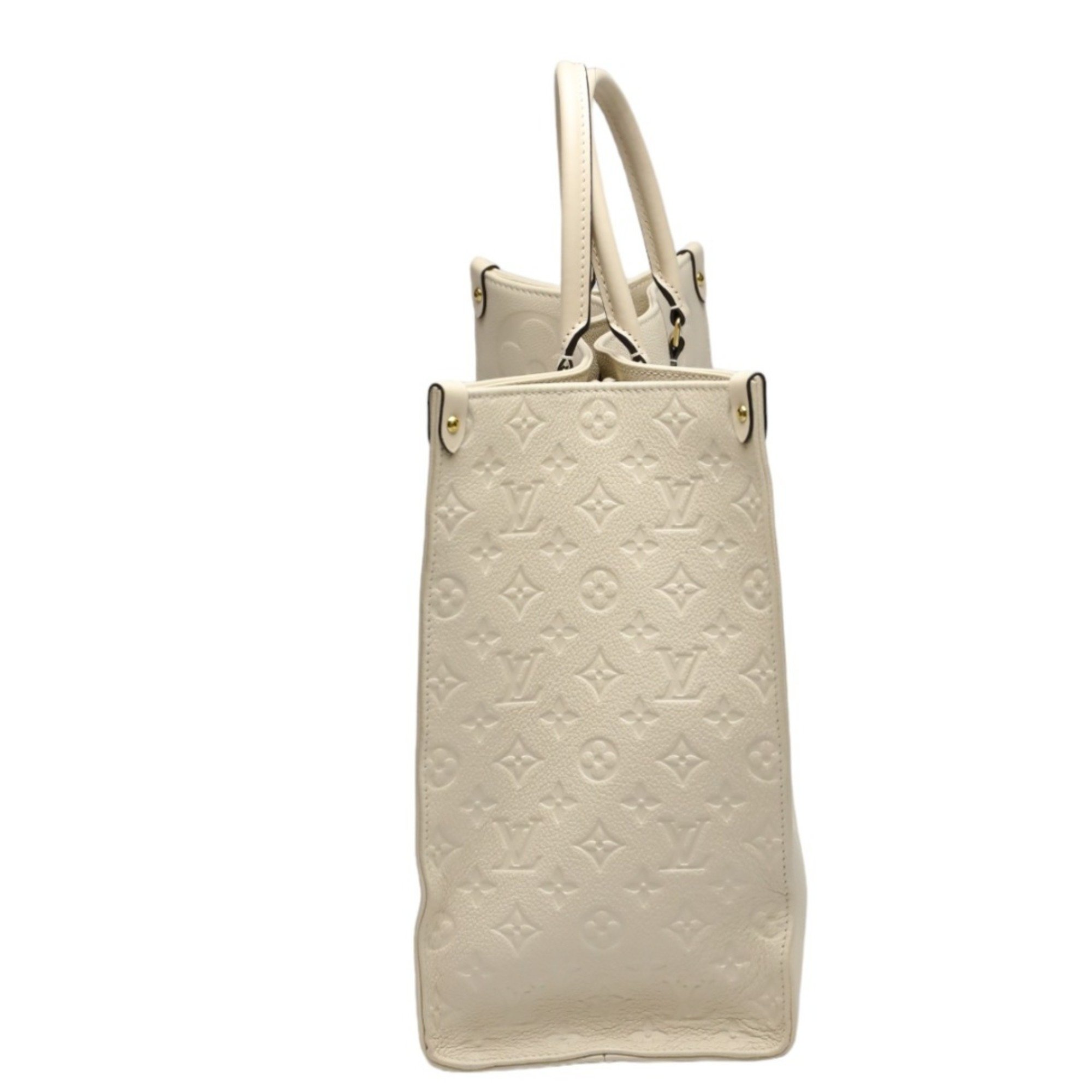 Louis Vuitton LOUIS VUITTON Tote Bag On the Go GM Monogram Shoulder Empreinte M45081 Beige LV