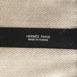 Hermes HERMES Garden PM Tote Bag Epsom Leather Women's Black