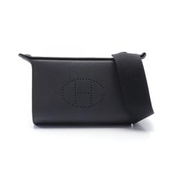 Hermes HERMES Vid Poche Shoulder Bag Togo Women's Black