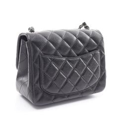 CHANEL Matelasse Shoulder Bag, Caviar Skin (Grained Calfskin), Women's, Black