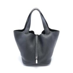 Hermes HERMES Picotin Lock MM Handbag Bag Taurillon Clemence Women's Black