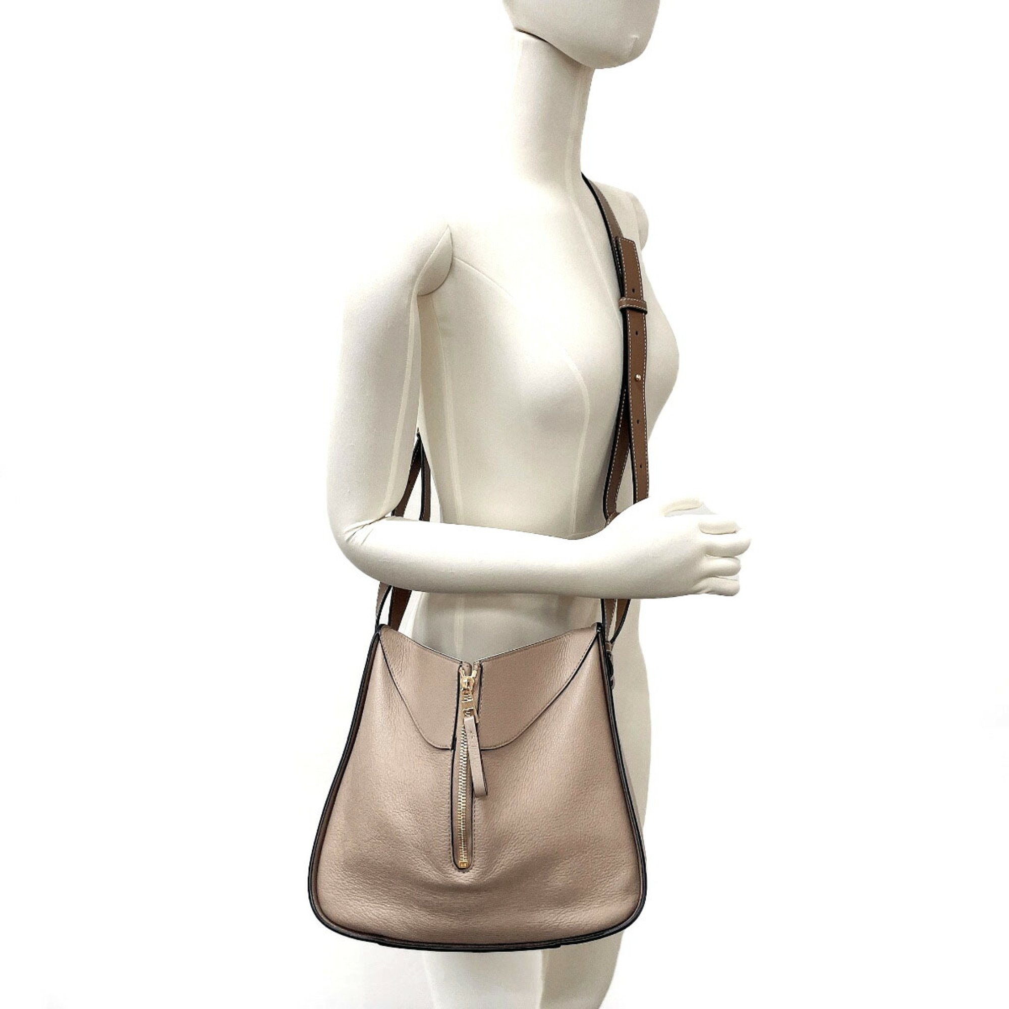 LOEWE Hammock Small 38712KBN60 Handbag Leather Beige Women's S4096016