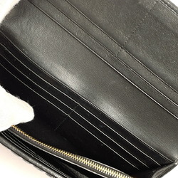 Miu Miu MIU Matelasse 5MH109 Long Wallet Leather Black Women's O4095723